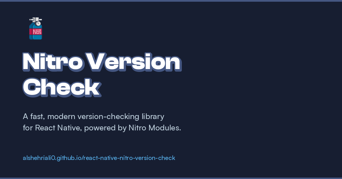 Usage Examples | Nitro Version Check
